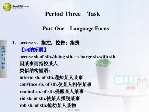 高中英语 Unit 3 Tomorrow’s world Period Three Task课件 牛