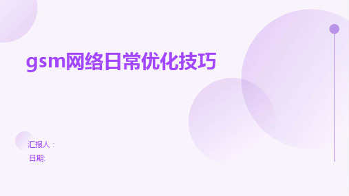 gsm网络日常优化技巧