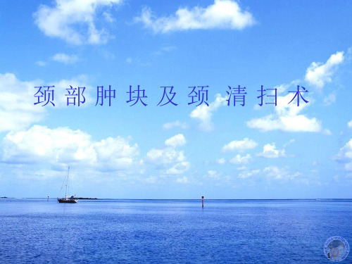 颈部肿块及颈清扫术ppt课件