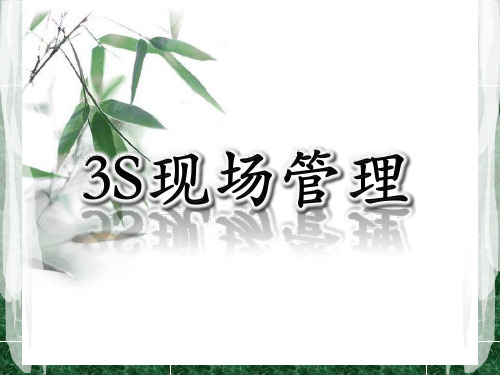 3S现场管理培训教材