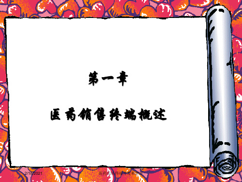 医药市场终端开发和管理课件