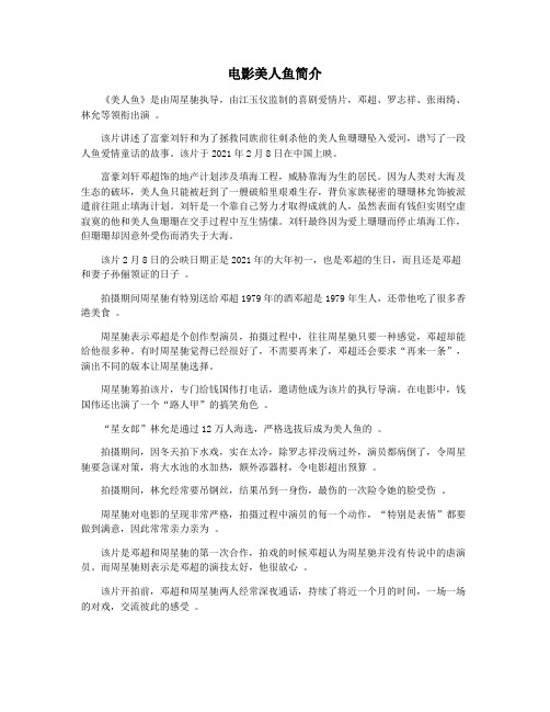 电影美人鱼简介