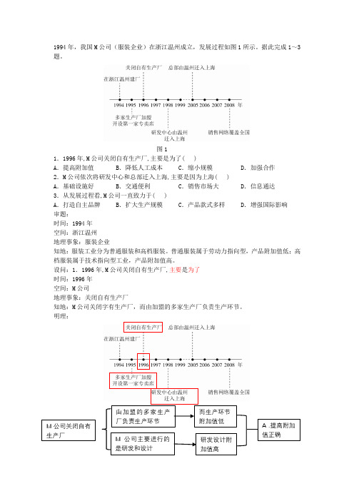 2018年新课标2卷高考试题(地理)  解析 选择题随笔docx