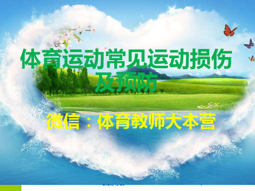 体育运动常见体育损伤和预防PPT课件