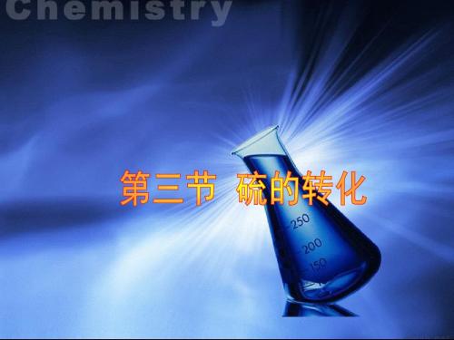高一化学硫的转化(1)