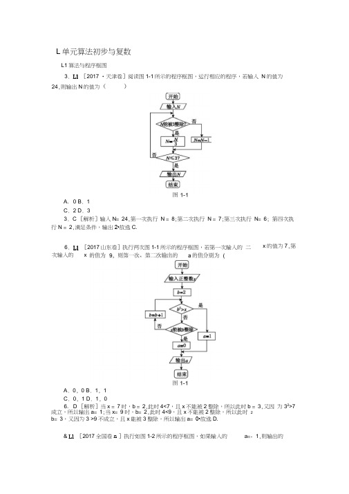L单元算法初步与复数(20200611224528)