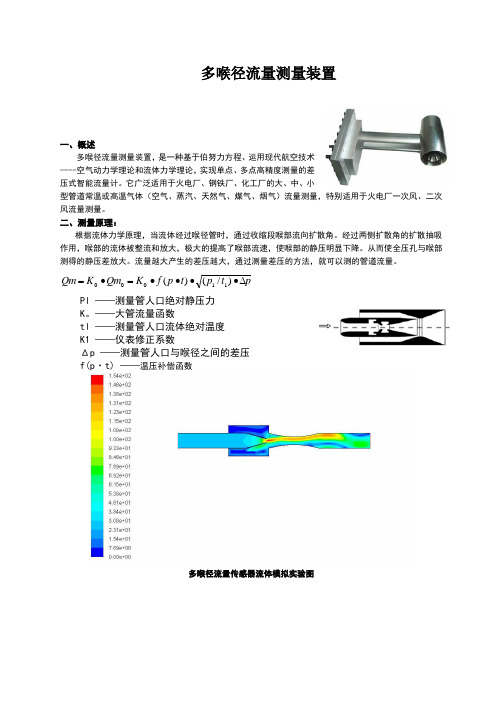 多喉径流量测量装置简介