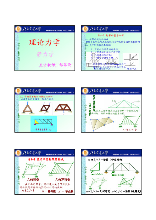 静力学平面桁架