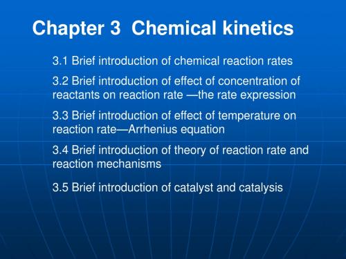 Chap-3 Chemical Kinetics