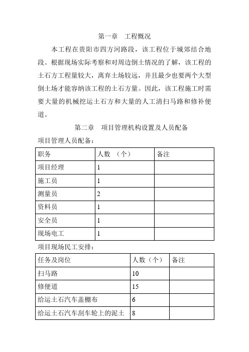 烟水配套工程施工组织设计
