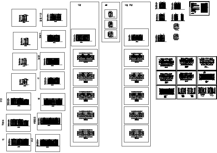 比较齐全的住宅建筑施工图纸（全套）