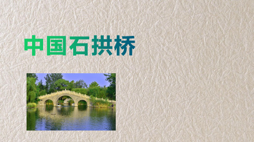 统编版语文八年级上册 《中国石拱桥》第二课时