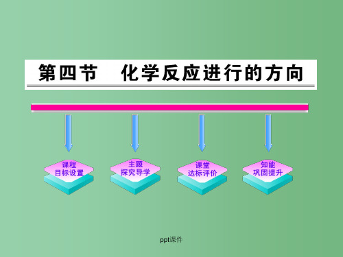 高中化学 2.4化学反应进行的方向 新人教版选修4