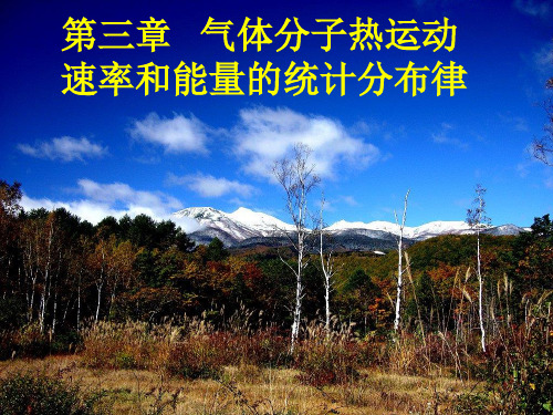 1气体分子的速率分布率