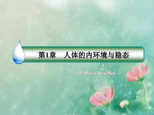 【名师伴你行】2018学年高二生物人教版必修三课件：1-1细胞生活的环境