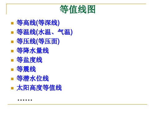 等高线地形图和剖面图