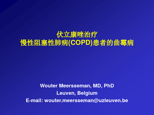 伏立康唑治疗慢性阻塞性肺病(COPD)患者的曲霉病Meersseman W中文2011