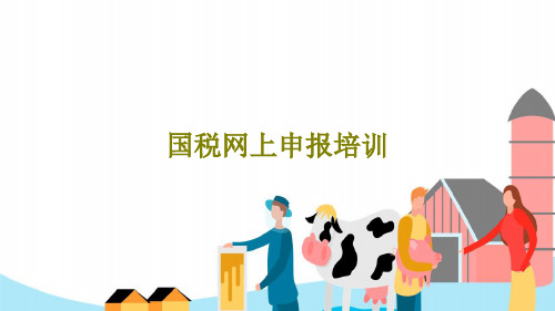 国税网上申报培训54页PPT