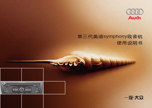 第三代奥迪symphony收音机 说明书