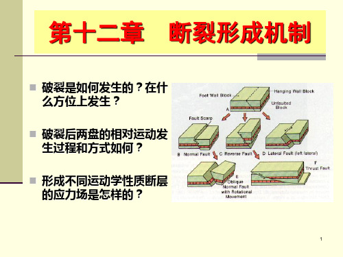 断层形成机制