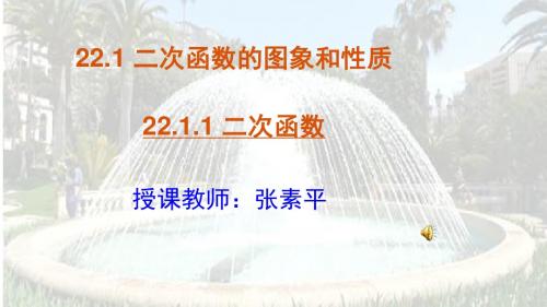 22.1.1-二次函数(公开课)