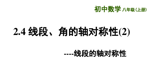 线段角的轴对称性2