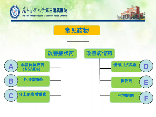 PPT医学课件风湿免疫常用药讲义