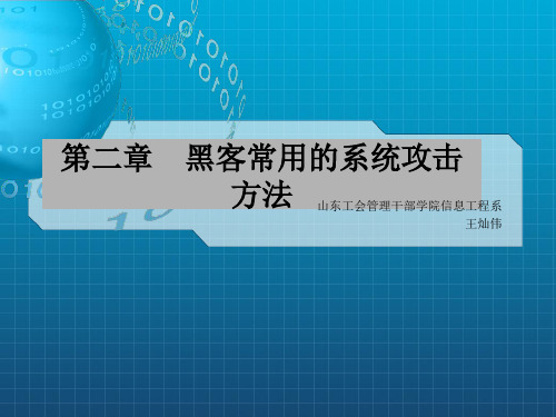 chapter2黑客常用的系统攻击方法