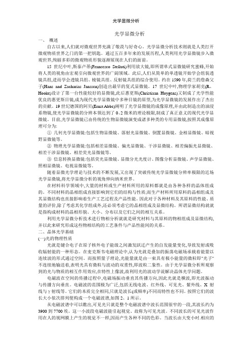光学显微分析