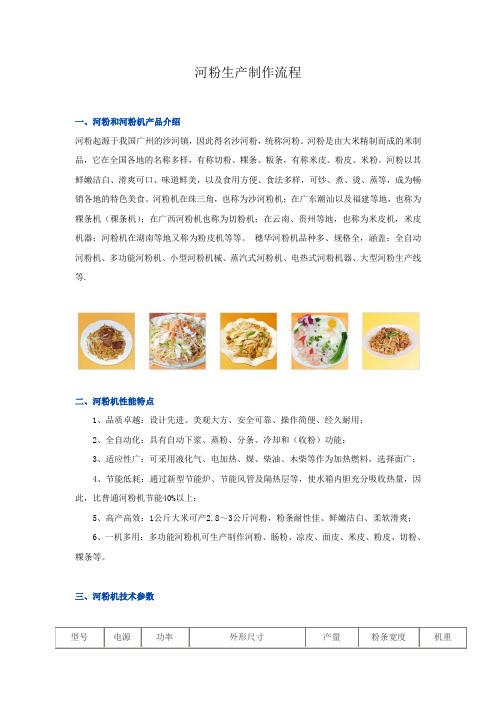 河粉生产制作流程