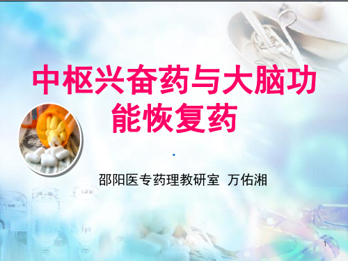 中枢兴奋药与大脑功能恢复药PPT课件