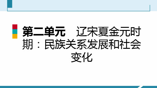 (部编版)辽宋夏金元时期民族关系发展和社会变化 PPT优秀课件1