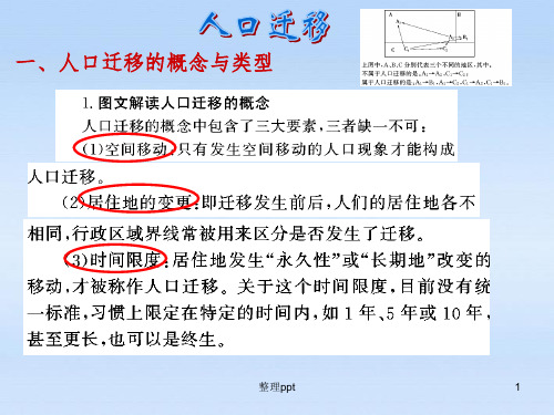 高考地理一轮复习人口迁移课件湘教版