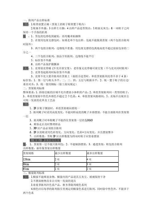 鞋店陈列技巧