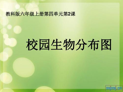 校园生物分布图