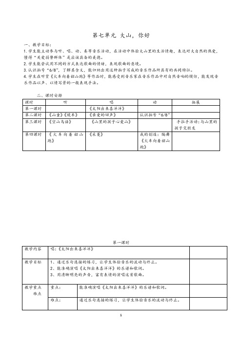 第七单元大山你好