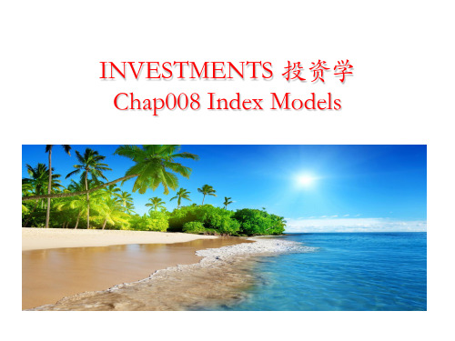 INVESTMENTS 投资学 Chap008 Index Models