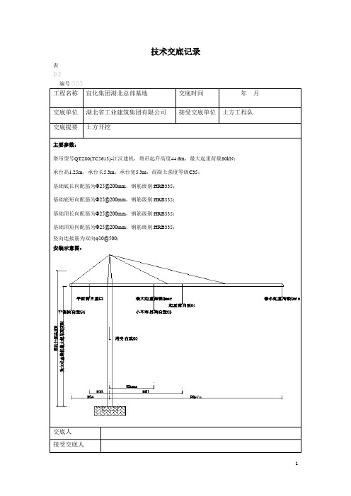 5613塔吊技术交底