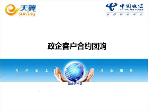 政企合约团购培训材料ppt课件