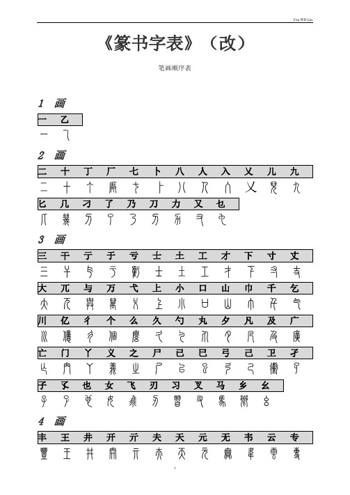 《篆书字典》扩充版