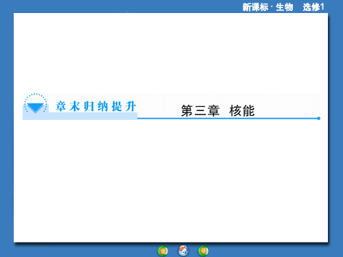 物理选修【1-2】第三章：核能-章末归纳提升ppt课件