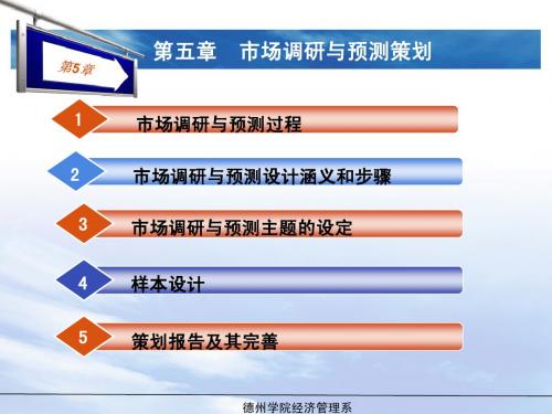 第五章 市场调研与预测策划