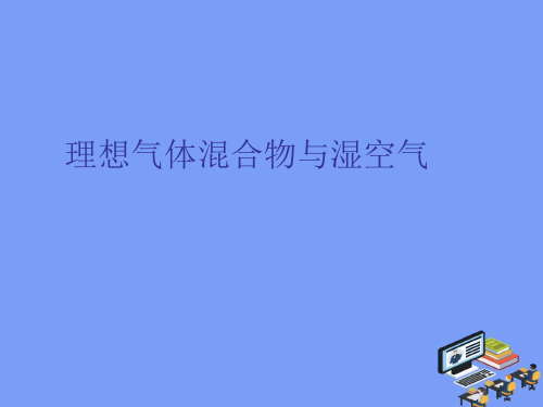 2021理想气体混合物与湿空气最新PPT资料