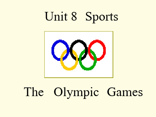 人教版UNIT8SPORTS公开课课件