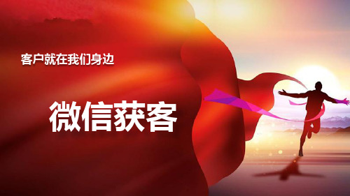 保险早会为什么选择微信获客玩转微信32页