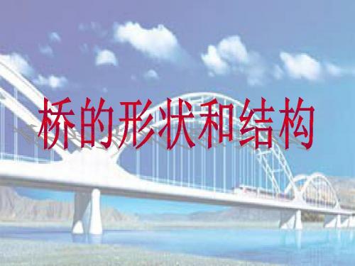 教科版小学科学六年级上册《桥的形状和结构》课件