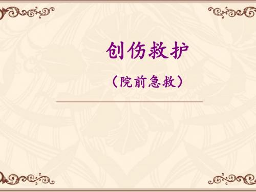 创伤救护(院前急救)  ppt课件
