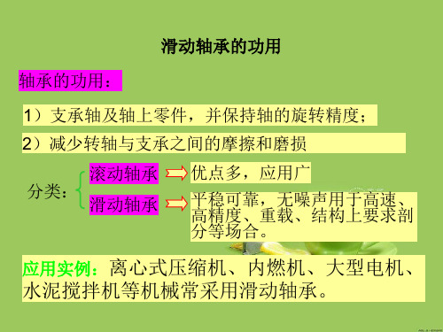 滑动轴承的装配与修理