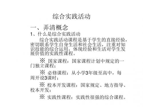 综合实践活动ppt