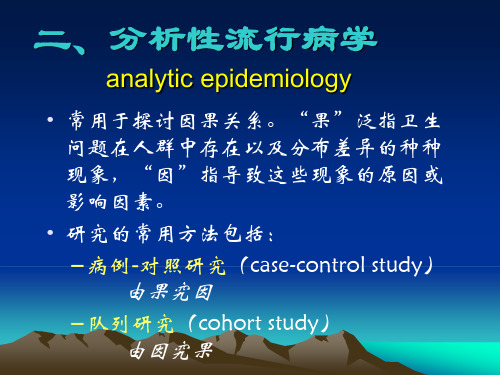 流行病学二预防医学课件PPT